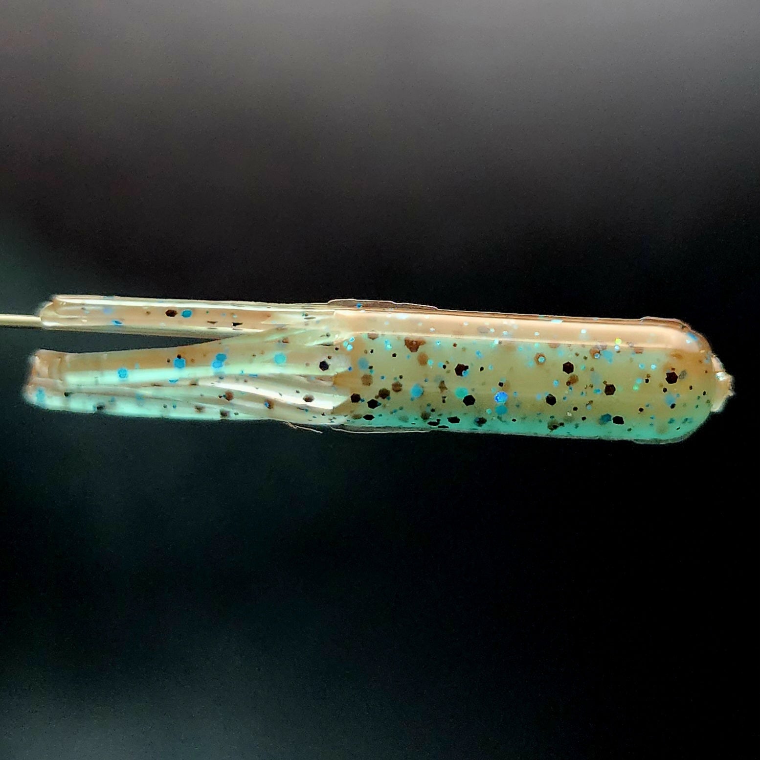 Jar of 1.8" Micro Hollow Tube "The Whisker-Doodle Dangleworm"
